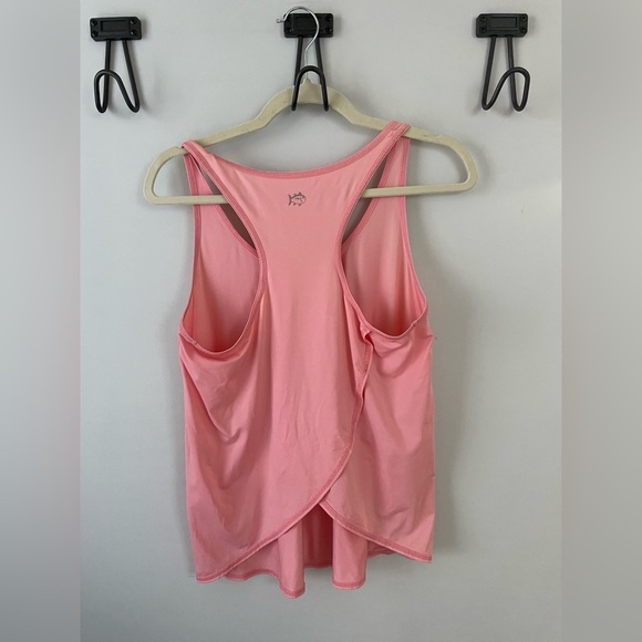 Southern Tide, women’s small, pink nylon spandex racerback tulip hem tank top - Picture 3 of 3